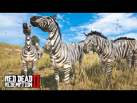 Zebra Migration - Playing as an Animal - Red Dead Redemption 2
