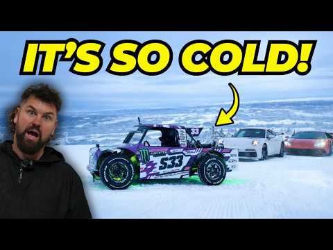 Big Twin Mini Truck vs Supercars… ON A SKI SLOPE!