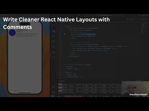 Write Cleaner React Native Code (Comments + Style Tips)