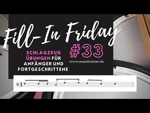 Fill-In Friday #33 - Jeden Freitag ein neues Drumfill lernen [Schlagzeug Übungen Anfänger - E-Drums]