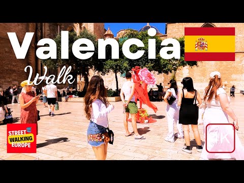 Valencia, Spain 🇪🇸 - 4K-HDR Walking Tour | Summer City Tour