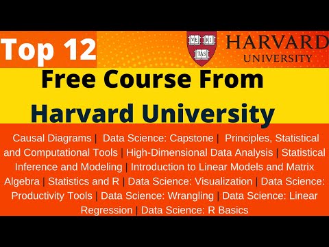Harvard University 12 Top Free Course On Data Science