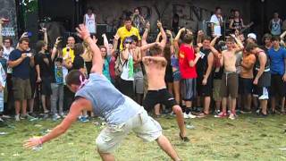 Woe, Is Me- WALL OF DEATH - Our Number(s) (Warped Tour 2011) Indianapolis Indiana