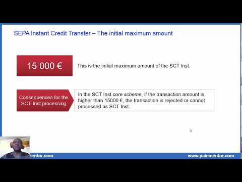 SEPA Instant Credit Transfer key features - The initial maximum amount