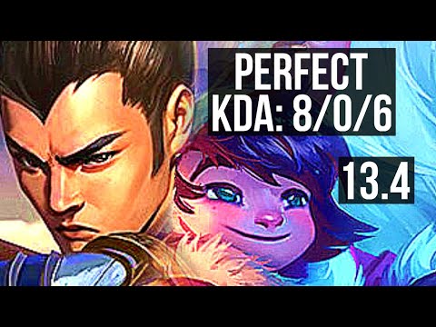 XIN vs NUNU (JNG) | 8/0/6, Legendary | KR Master | 13.4