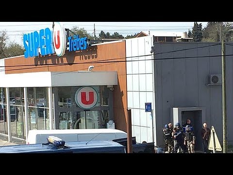 Hostages held in French supermarket siege in Trebes | ITV News