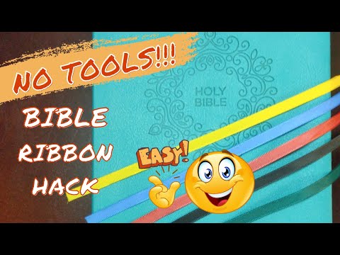 Die einfachste Methode, die Lesebändchen Ihrer Bibel zu wechseln (OHNE Werkzeug)