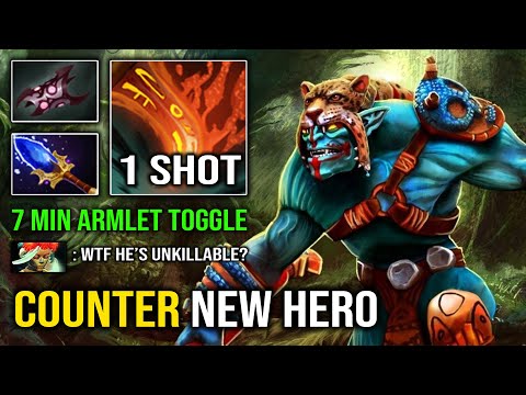 How to Counter NEW Hero Muerta with 7Min Armlet Toggle Pro Huskar Insane Burn DPS Dota 2