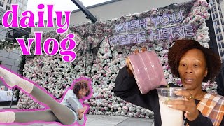Rooftop Pilates and a Cookie Butter Matcha Latte| Spend the day with me vlog