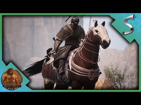 FINALLY THEY ADDED MOUNTS! TAMING A HORSE IN CONAN! - Conan Exiles Adventures [E7]