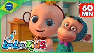 Cinco Macaquinhos (Five Little Monkeys) - Canções Para Crianças - LooLoo Kids Português