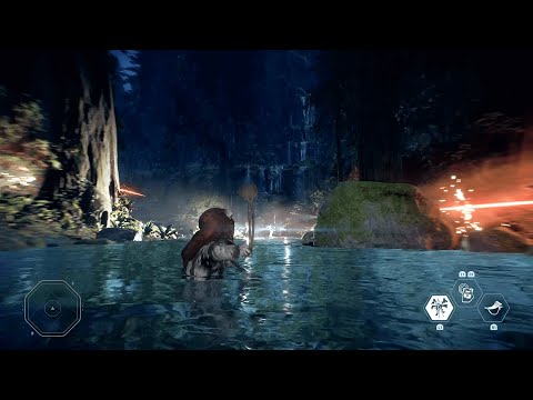 Battlefront 2 Ewok Hunt Gameplay - My First Time on the New Map - Research Station 9 (No Commentary)