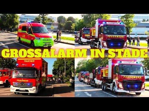 [GROSSALARM in STADE] NEUER ELW + NEUER AB WASSER TRADITIONSÜBUNG 2025 mit O-Ton und vielem mehr!