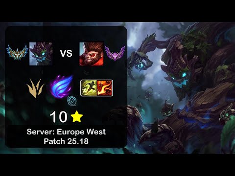 Maokai Jungle vs Wukong - EUW Challenger - Patch 25.18