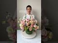 Step by step making of a large centerpiece floral arrangement #floral #floralarrangement #bouquet