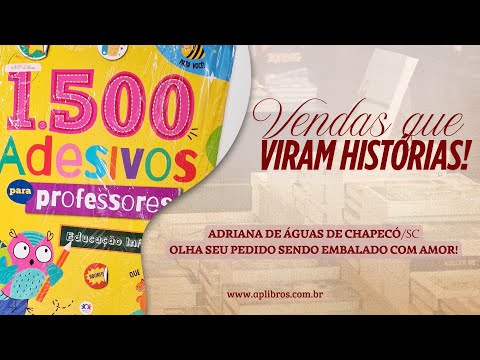 Pedido embalado e enviado para Adriana  de Águas de Chapecó / SC #aplibros #pedidoembaladoaplibros