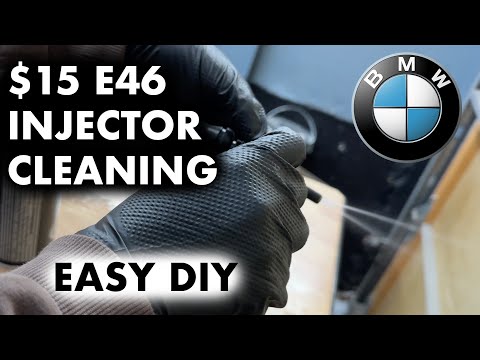 $15 DIY BMW FUEL INJECTOR CLEANING/FLUSH E46 TUTORIAL | SINGLE BANK LEAN CODE FIX