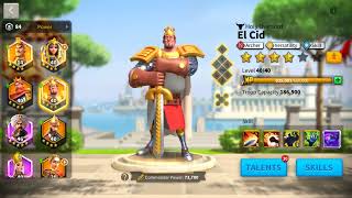 Rok284-VIP16 77M power - expertise: 15 legendary commanders. 24K gems.