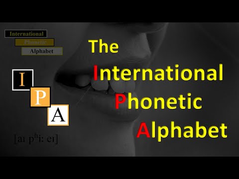 IPA – cryptic letters for language students