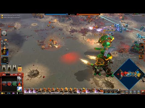 Space Marines vs Orks, 3v3, Hard AI - Warhammer 40K: Dawn Of War 3 - No Limit Mod