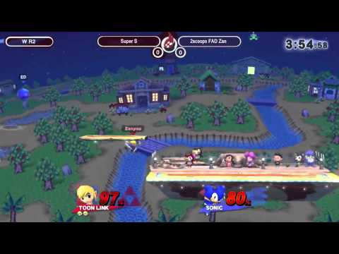 SoS12 - 2Scoops FAD Zan (Toon Link) vs SuperSaiyan Ed (Sonic) - Smash Wii U
