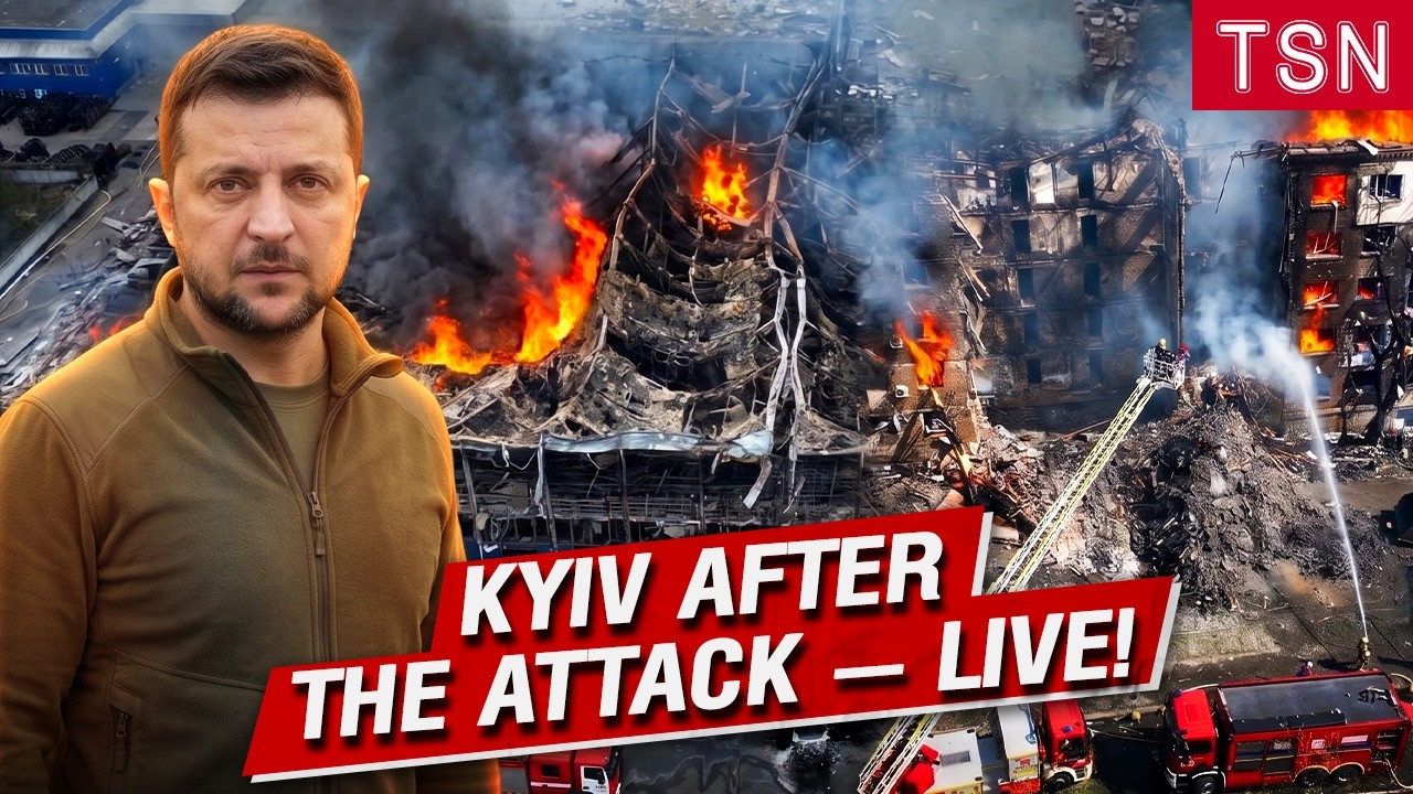 KYIV AFTER THE NIGHT OF TERROR! Zelensky visits the strike sites after Russia’s massive attack!
