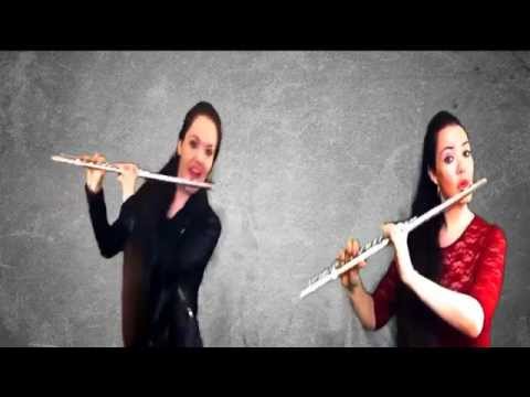 Katie vs Katie: Brahms' Hungarian Dance No.5 parody (with Flute Beatboxing!)