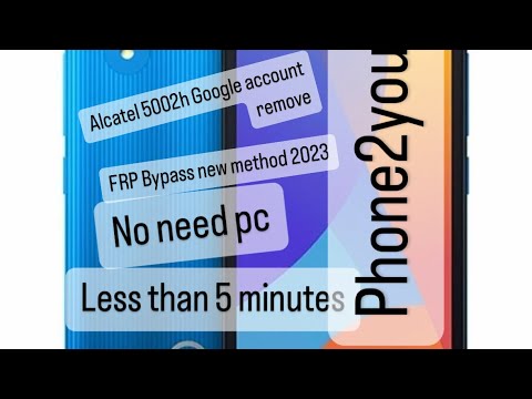 Alcatel 1B (5002h) Google account remove