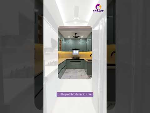 Modular Kitchen Layouts That Maximize Space & Style | CCRAFT Interior Chennai #interiordesign