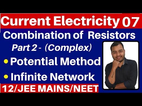 Current Electricity 07 : Combination Of Resistors - Part 2 ( Potential Method and Infinite Network) Video