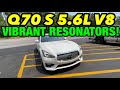 2016 INFINITI Q70 S 5.6L V8 AWD DUAL EXHAUST w/ VIBRANT BOTTLE RESONATORS!