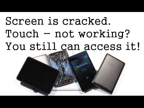 Cracked Screen? Touch Not working? How to Access it and reset. Works on Tablets and phones!