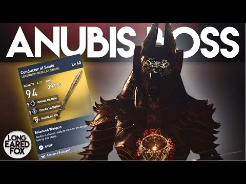 Assassin's Creed Origins | HOW TO EASILY DEFEAT ANUBIS BOSS + LEGENDARY SWORD! - Trial of The Gods