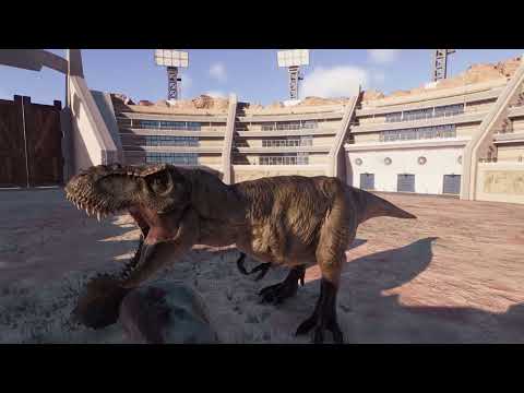 T-Rex vs Nasutoceratops, Who Won?- Dino Battle Arena