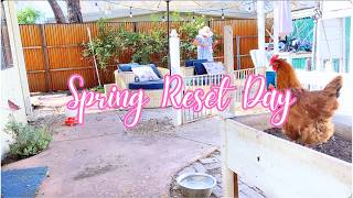 *NEW* SPRING DEEP CLEAN WITH ME 🌷 // Croissants, Backyard Reset & Productive Momentum