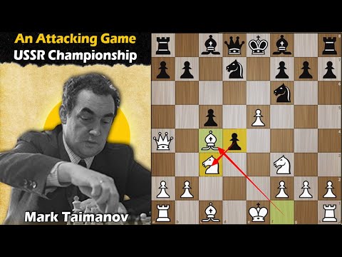 An Attacking Game from USSR Championship | Taimanov vs Polugaevsky 1960