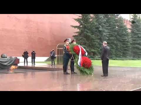 Vladimir Putin... Thug life.. On funeral to soldiers