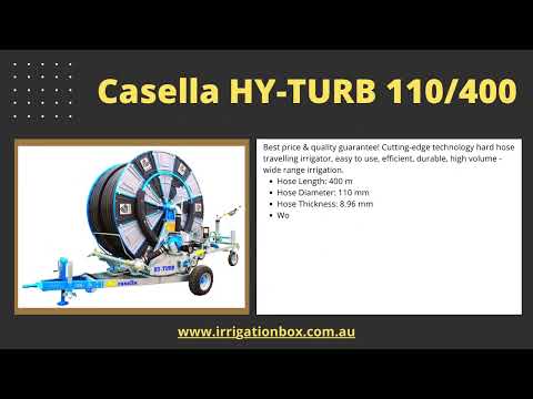Casella Hard Hose Travelling Irrigators - highest efficiency, minimum friction loss & max coverage