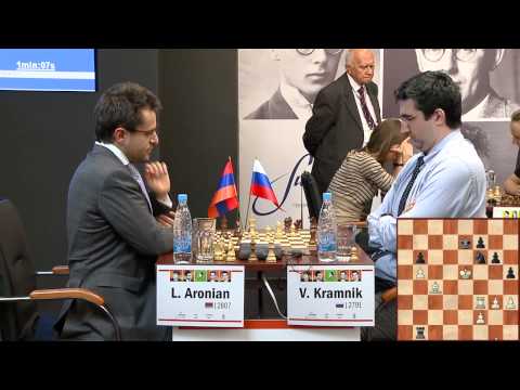 Botvinnik Memorial. Day 1. Round 3.  V. Kramnik - L. Aronian