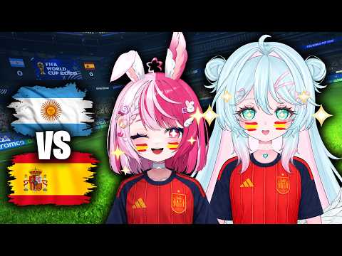 ¡Animamos a españita en la final! con @HayamiASMR 【FIFA WORLD CUP FINAL】 🎀
