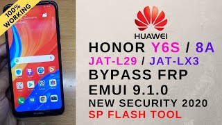 Huawei Y6S JAT-L29 FRP Bypass EMUI 9.1.0  New Security 2020 By Test Point