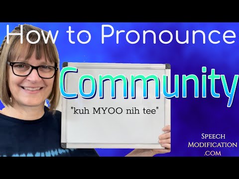How to Pronounce Community