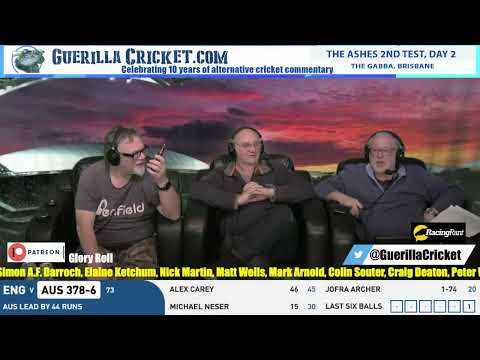 The Ashes,  2nd Test, day 2, Brisbane