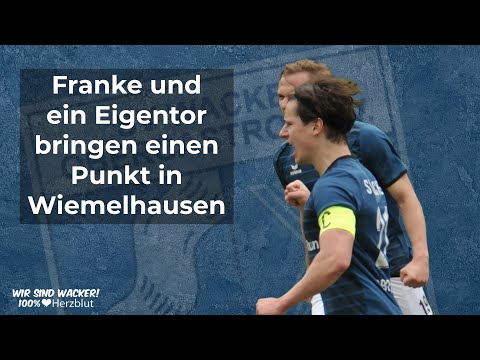 Robin Franke und ein Eigentor bringen einen Punkt in Wiemelhausen | SV Wacker Obercastrop