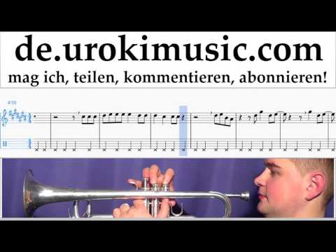 Trompete Lernen David Guetta, Justin Bieber - 2U Tabulatur Teil#2 um-i995