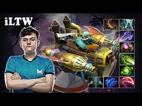iLTW - Gyrocopter Safelane with Topson Pudge vs SumaiL Keeper of the Light | Dota 2 7.30b Gameplay