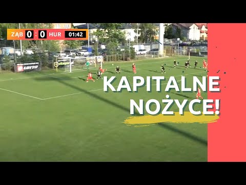 KAPITALNE "NOŻYCE" W IV LIDZE! Bramka Mateusza Augustyniaka (Ząbkovia Ząbki - Huragan Wołomin)