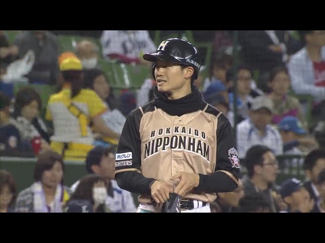【5回表】ファイターズ・西川 右中間を破るタイムリー3ベースで先制点!! 2018/4/18 L-F