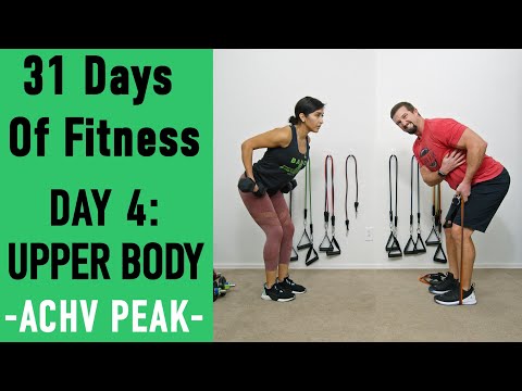 31DoF Day 4 - Upper Body Workout - Dumbbell workout - Resistance Band Workout