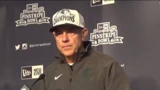 Martk Dantonio Post Pinstripe Bowl Win
